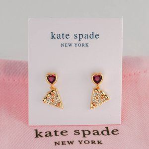 Kate Spade Pizza Drop Stud Earrings (with Dust Bag) BRAND NEW